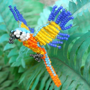Beaded Animals: Multicolored Parrot in Seed Beads