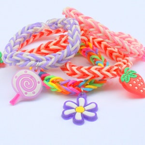 Rainbow loom children's bracelets Set of 5