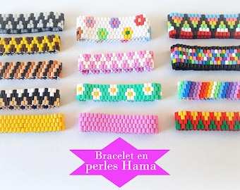 Hama bead woven elastic bracelet
