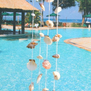 Wooden shell pendant light