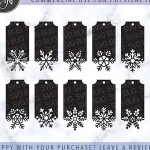 Etiquetas para presentes de floco de neve Pacote SVG, Etiquetas para presentes SVG, Etiquetas decorativas para presentes SVG, Etiquetas de Natal Svg, Etiqueta Svg, Etiqueta de preço Svg, Arquivos Cricut Svg