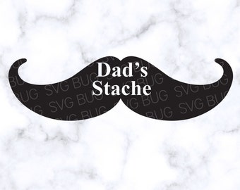 Download Dad S Stache Svg Etsy