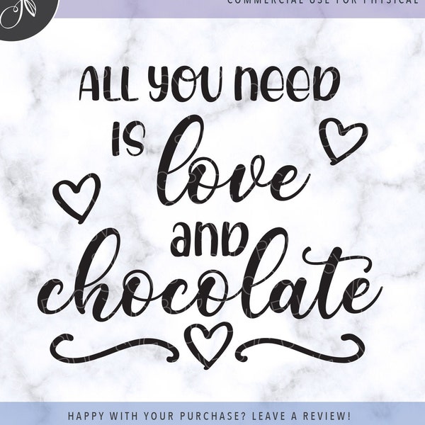 All You Need Is Love And Chocolate Svg File, Pot Holder Svg, Apron Svg, Kitchen Svg