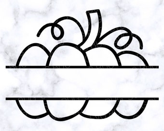 Fichier SVG de monogramme de citrouille, fichier SVG de monogramme de citrouille, fichier SVG d’automne, fichier svg de monogramme d’automne, Halloween svg, monogramme svg pour circut