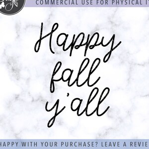 Happy Fall Y&#39;all Svg File, Thanksgiving Svg File, Halloween Svg File, Fall Svg File, Fall Cut File For Cricut