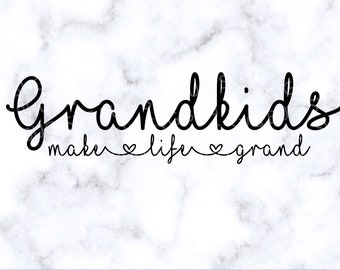 Grandkids Svg Etsy