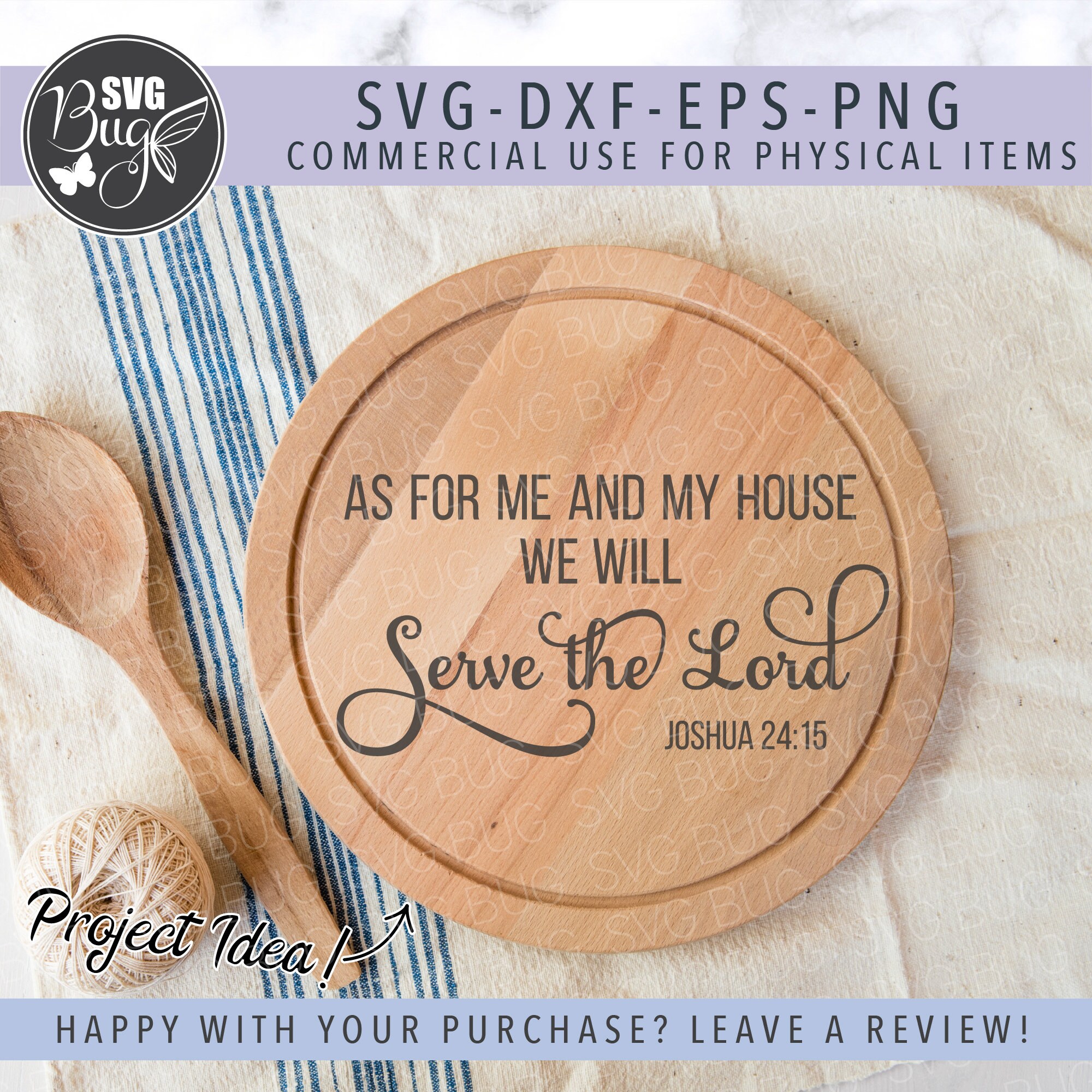 As For Me And My House We Will Serve The Lord SVG File Joshua | Etsy