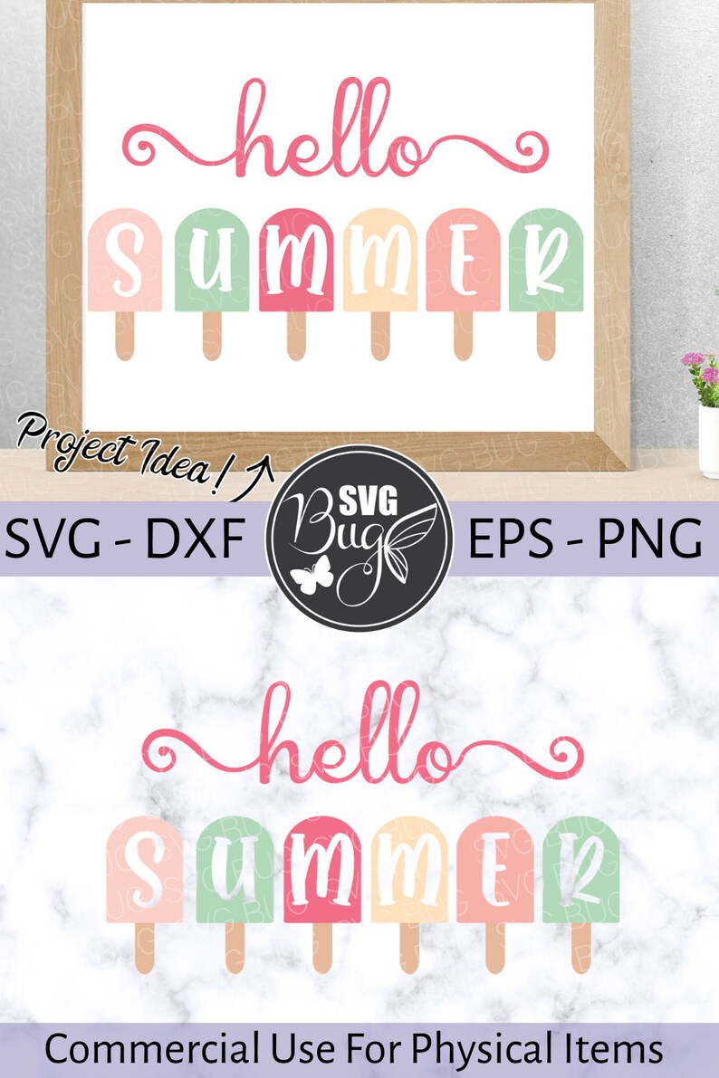 Download Hello Summer SVG File Hello Summer Popsicle SVG File ...