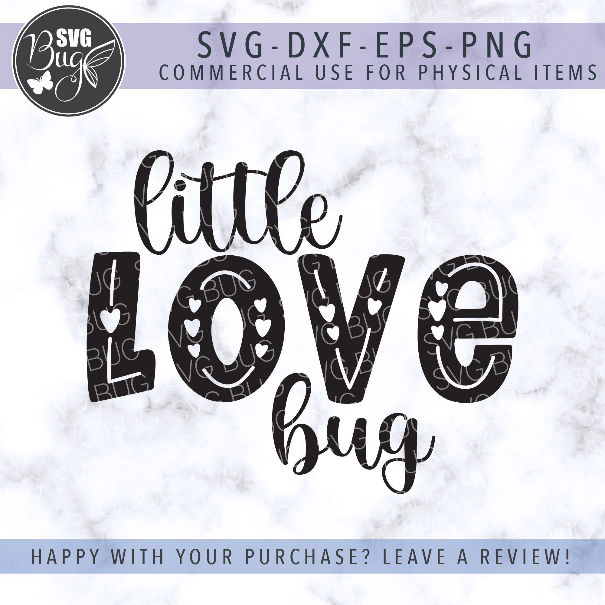 Little Love Bug SVG File, Valentine's Day SVG File, Hearts SVG File ...