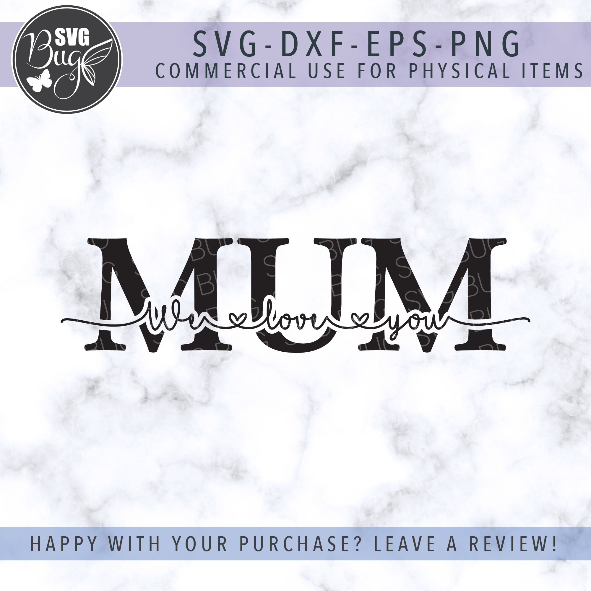 We Love You Mum Svg File Mum Svg Mother&rsquo;s Day Svg - Etsy UK