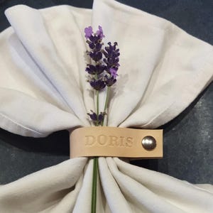 portatovaglioli in pelle personalizzabili, stoviglie, decorazione da tavola, idea regalo