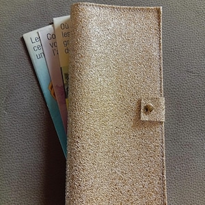 JW Service Organizer, goldene Traktattasche aus Kunstleder, JW Taufgeschenk, JW Schwester Geschenk