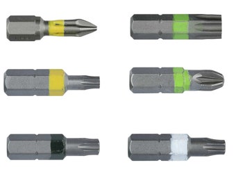 Bits PZ 1 - 3 PH 1 - 3 TX10 TX15 TX20 TX25 TX30 TX40 25mm Länge je nach Auswahl