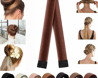 Hair Styling Donut Haar Bun Maker Natürlich Damen Dutt Fashion Haarschmuck DE