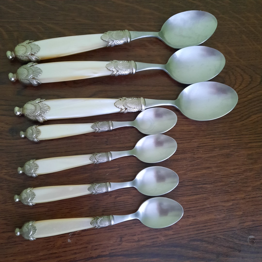 Vintage Cutlery John Lewis Ornate Dinner Spoons and Tea Spoons Etsy