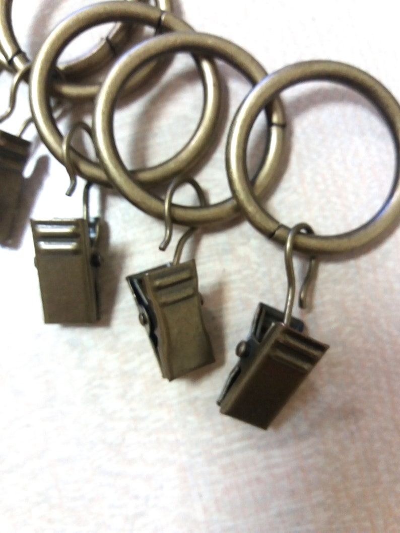 Vintage Curtain Clips Metal Curtain Rings Soviet Curtain Clips Etsy