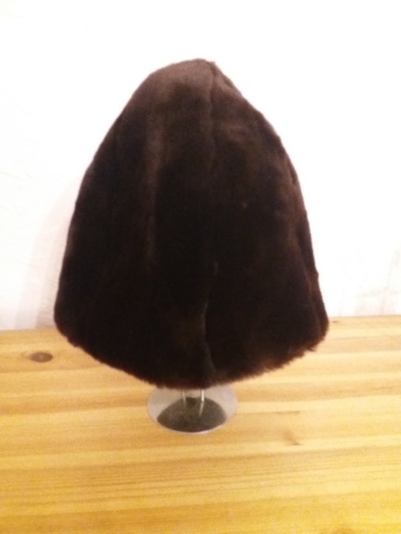 Brown sheepskin hat winter hat soft hat sheepskin… - image 3