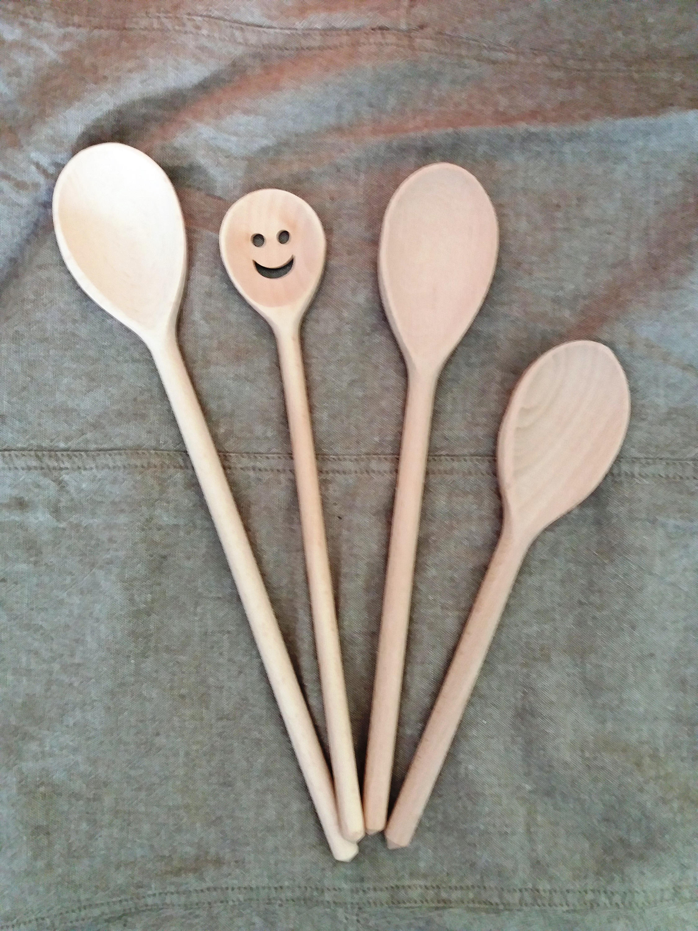 Funny spoons set wooden spoons 4 wooden utensils bridal shower Etsy