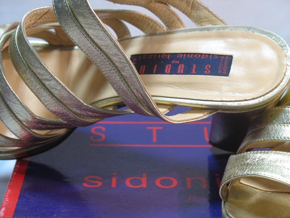 Sidonie Larizzi golden mules, Italian manufacturi… - image 2