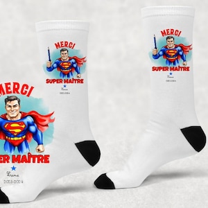 Calcetines personalizados para hombre "Super Master" (39-42)