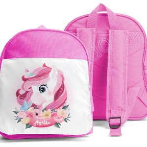 SAC A DOS ENFANT "petite licorne", spécial maternelle, personnalisé