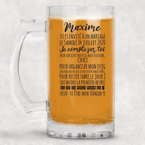 470 ml beer mug "will you be my witness?"