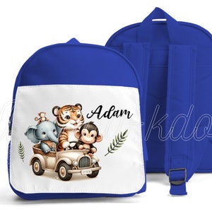 SAC A DOS ENFANT "jungle" personnalisé