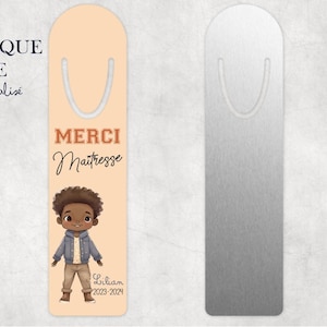 MARQUE PAGE "Merci pour cette belle année" personnalisé, modèle au choix