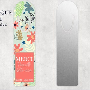 MARQUE PAGE "Merci pour cette belle année" personnalisé