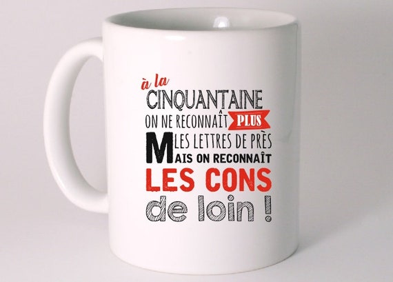 Mug Ceramique Humour Special Anniversaire Mug Pour 50 Ans Etsy France