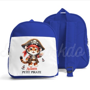 SAC A DOS ENFANT "tigre pirate" personnalisé