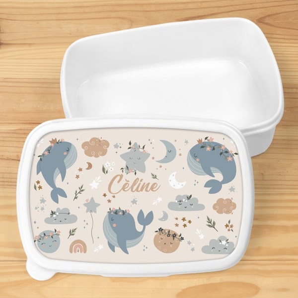 Meal box, sweet dream, personalized, white