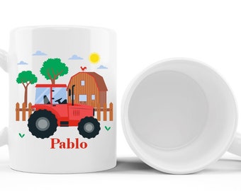 MUG INCASSABLE ou CERAMIQUE "à la ferme" personnalisé