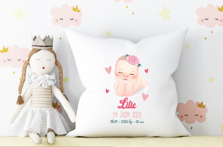 Coussin Personnalise De Filles Etsy France