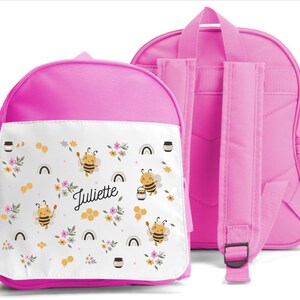 SAC A DOS ENFANT "bee", spécial maternelle, personnalisé