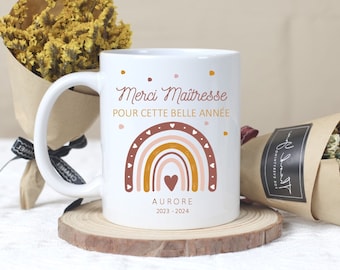 mug céramique cadeau pour maîtresse (ou atsem, avs...)