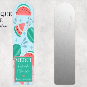 MARQUE PAGE "Merci pour cette belle année" personnalisé