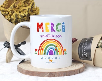 mug céramique cadeau pour maîtresse (ou atsem, avs...)
