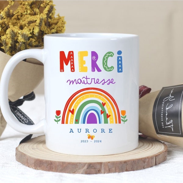 mug céramique cadeau pour maîtresse (ou atsem, avs...)