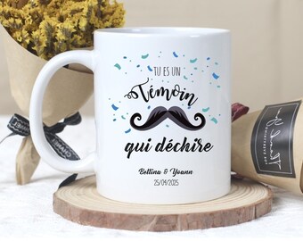 MUG CERAMIQUE "Témoin qui déchire" personnalisé