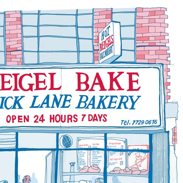 Beigel Bake Brick Lane art print