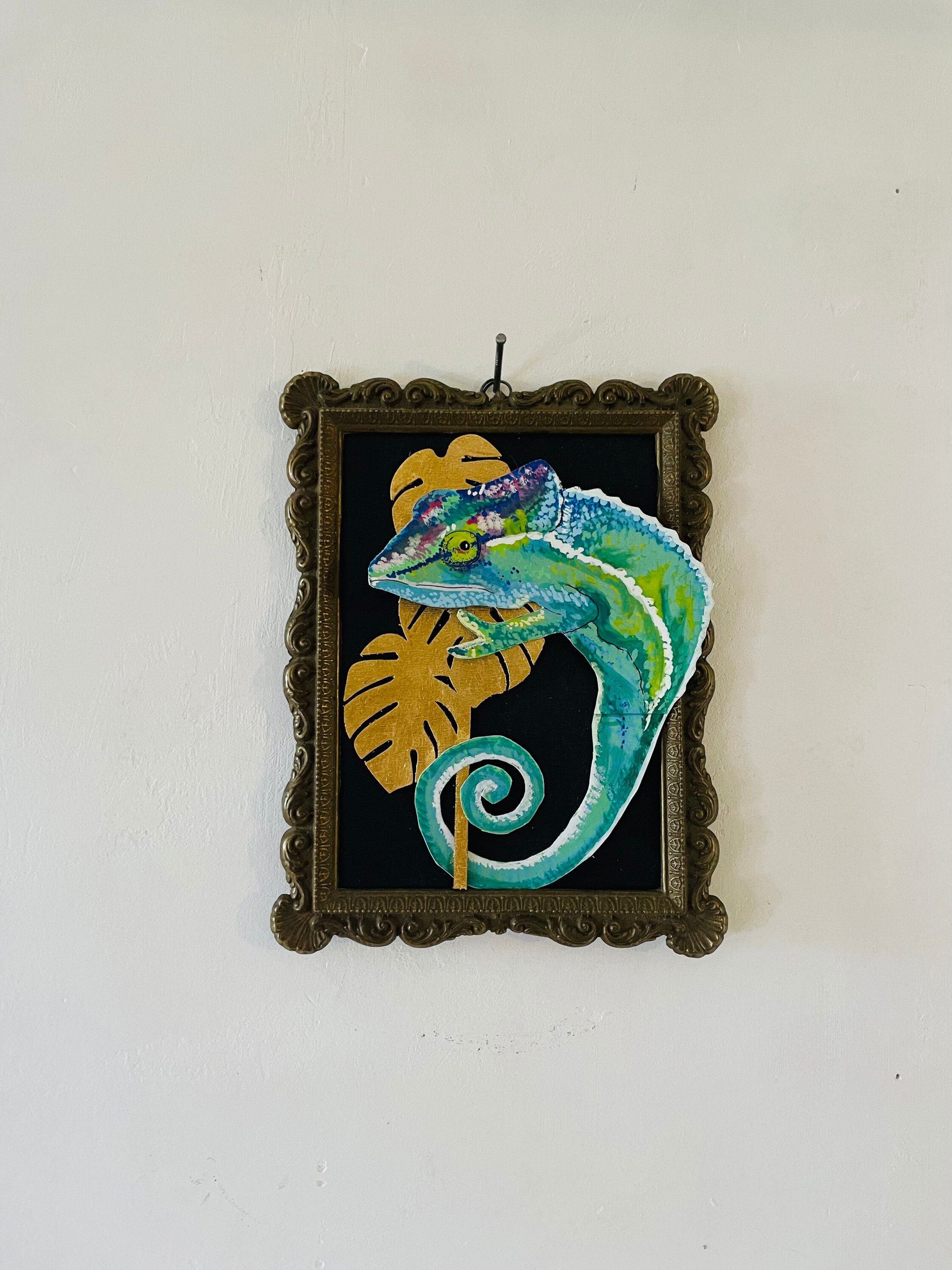 Caméléon/Décoration Intérieur Recup Dorure Illustration