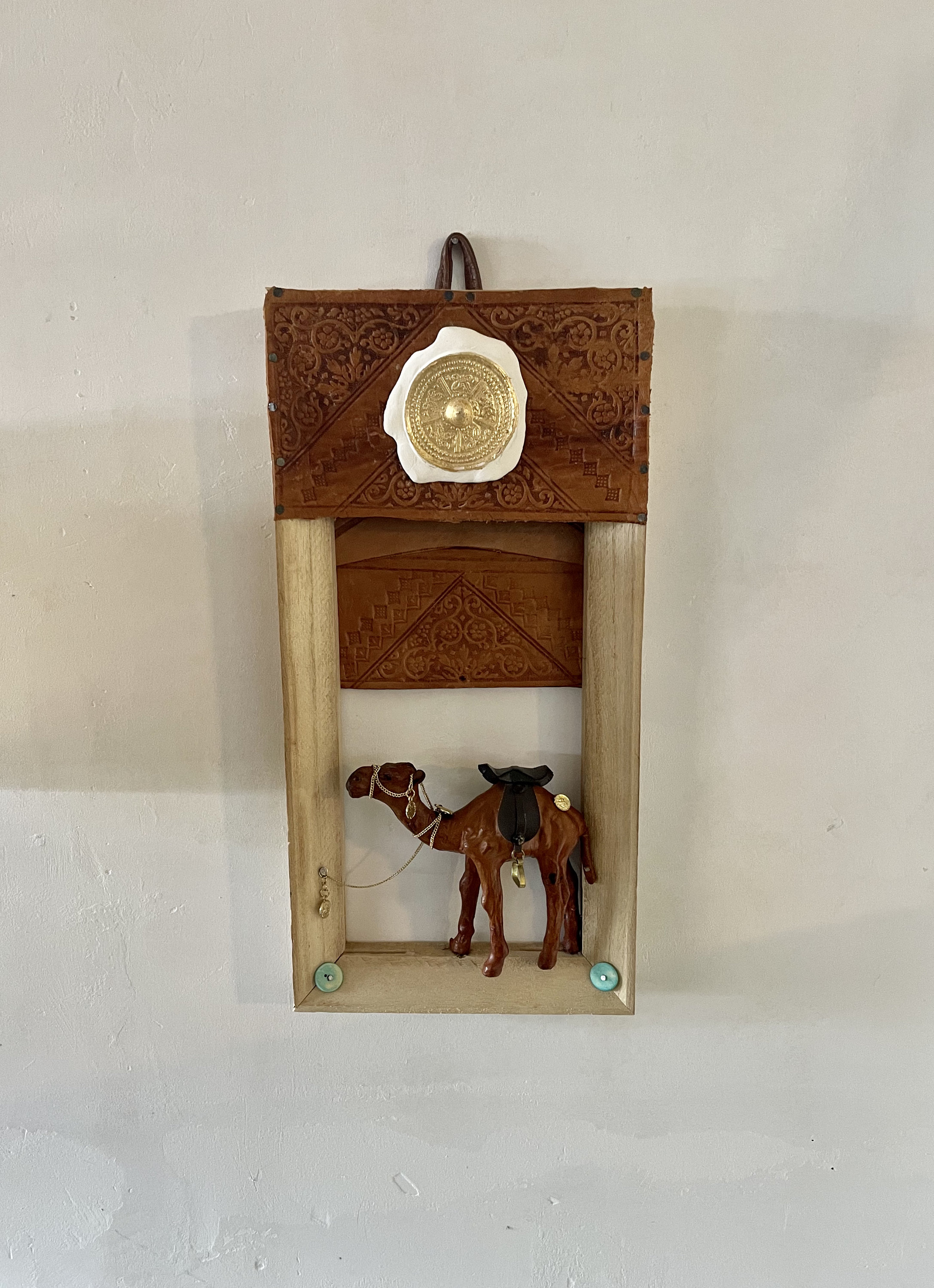 Dromadaire/Cadre Bohème Décoration Intérieur Dorure Recup