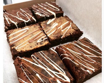 Letterbox Bakery Brownie sin gluten - Cesta de caja de regalo Traybake