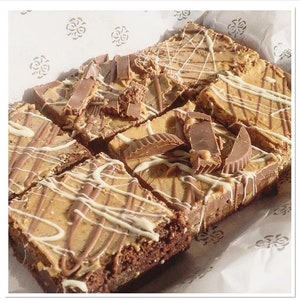 Letterbox Bakery Peanut Butter Brownie, Flapjack, Tiffin Traybake Gift Box Hamper - Peanut Butter Box