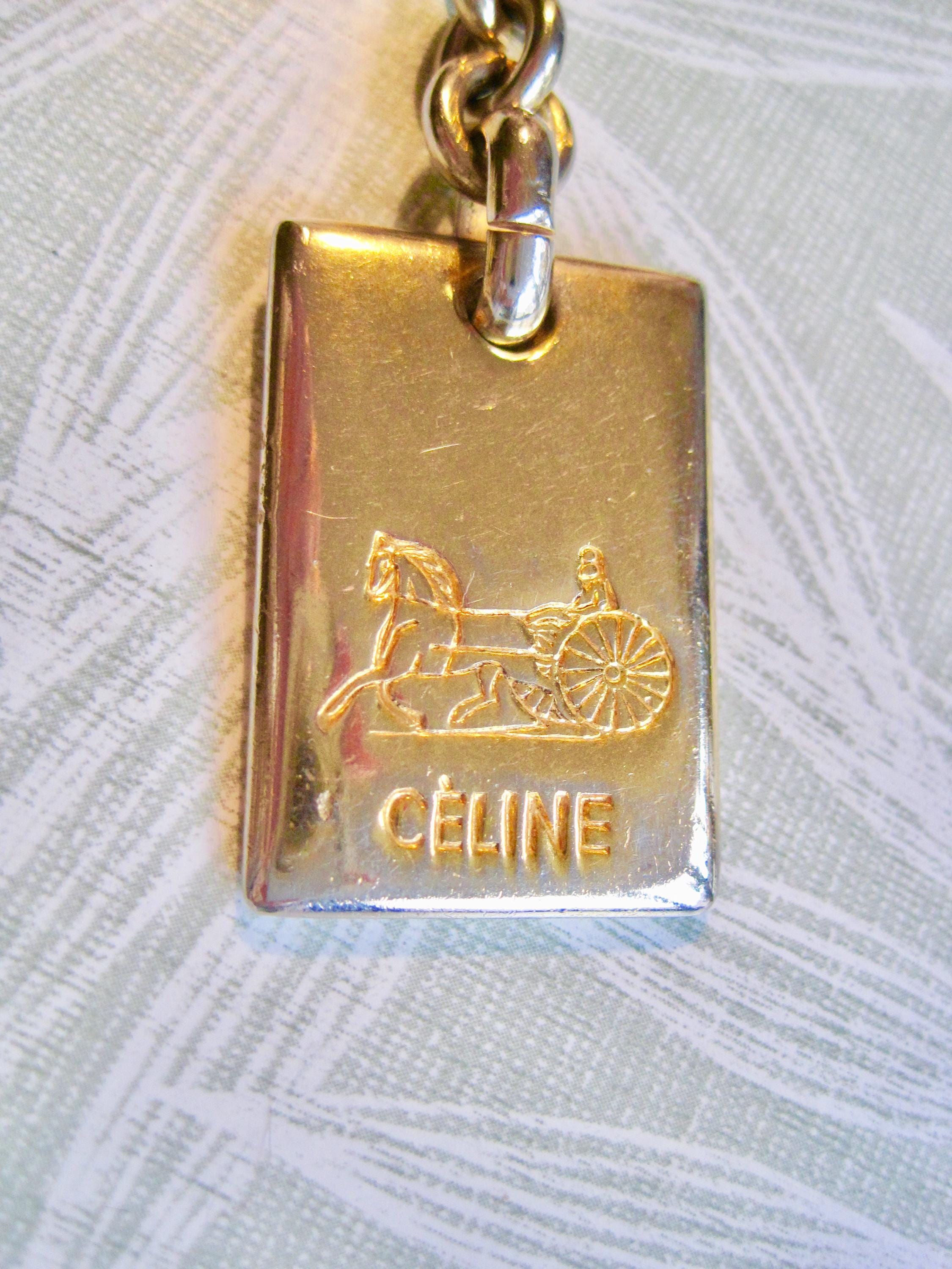 Céline Key Ring. Vintage - Etsy Céline Key Ring. Vintage - Etsy