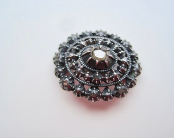 Antieke zilveren broche  diamant ca.1940 Vintage