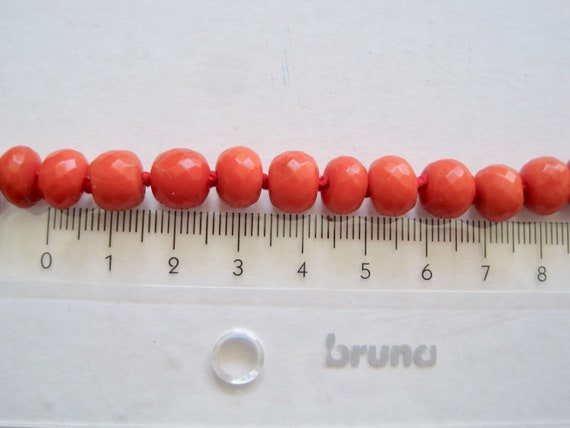 Beautiful antique necklace beads 100% real coral … - image 8