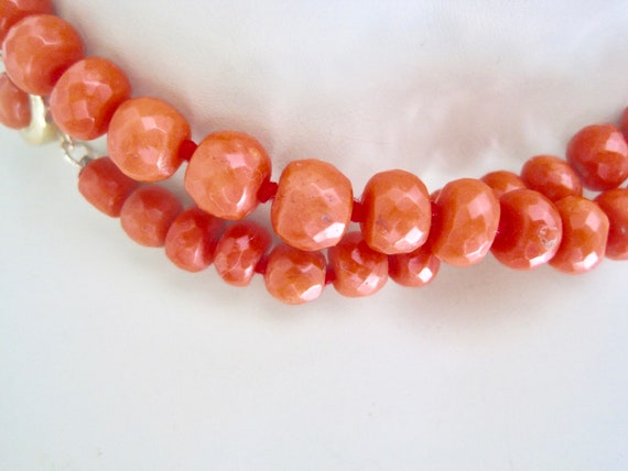 Beautiful antique necklace beads 100% real coral … - image 5