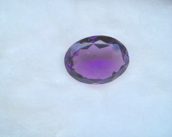 Amethyst gemstone, tested. Very large, taken from antique jewelry.